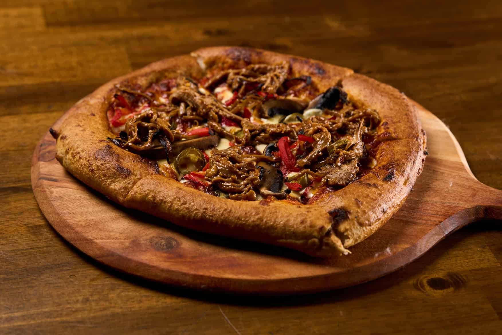 Brisket pizza from Meat Mechanics