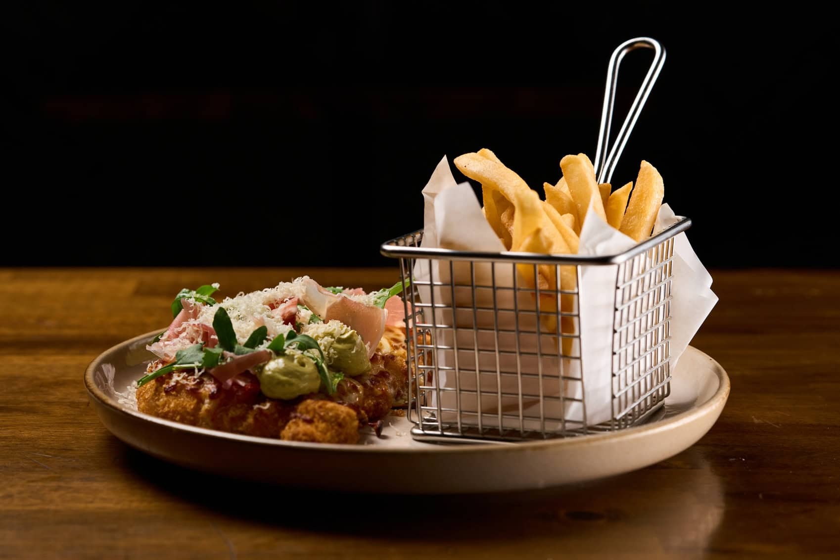 Chicken schnitzel caprice