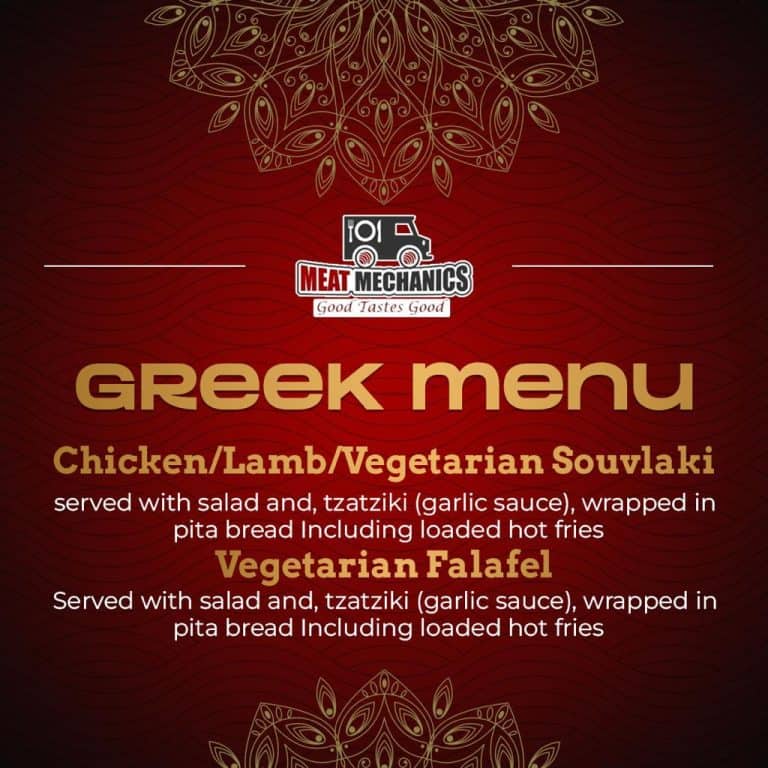Greek Food Catering in Melbourne by Meat Mechanics Delicious & Mouthwatering Greek Food