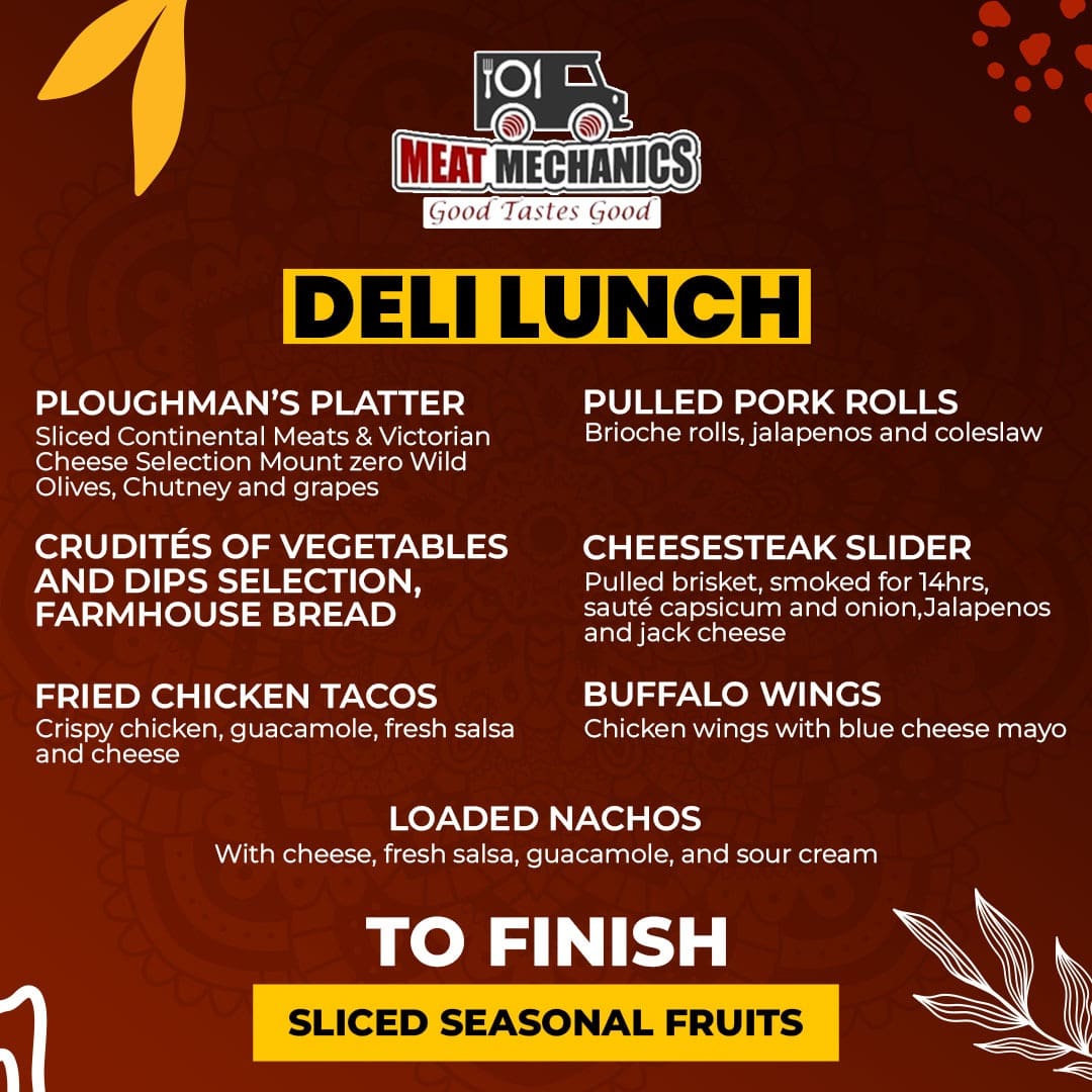 Deli Lunch Menu Deli Lunch Catering Melbourne